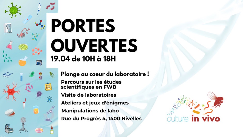 Affiche Portes Ouvertes Culture In Vivo le 19.04
